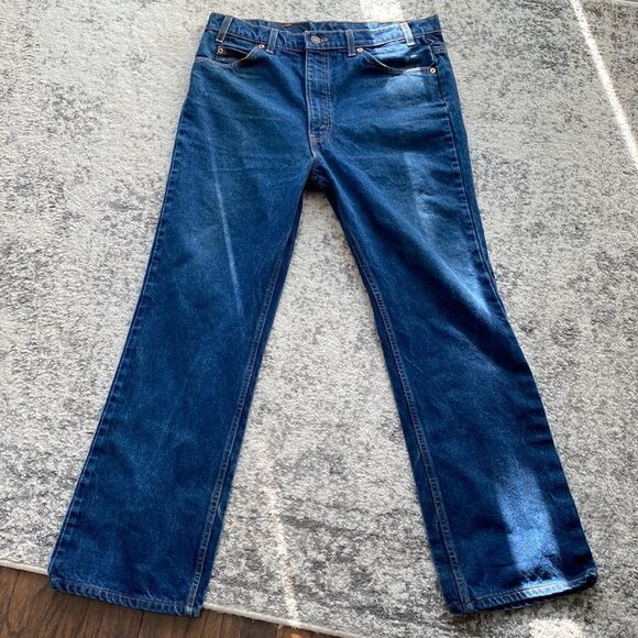 Vintage 80s Levi’s 517 Orange Tab Jeans USA Blue Medium Wash GUC has flaw - Picture 1 of 8
